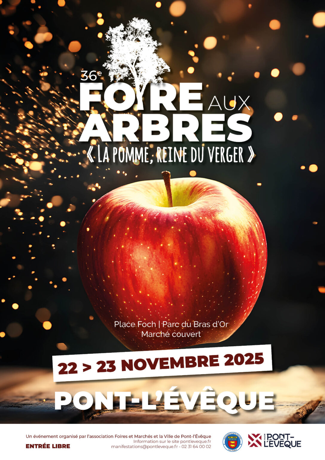 Affiche de la 36e foire aux arbres de Pont-l'Évêque