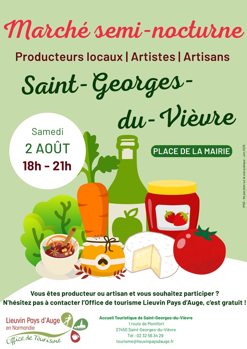 Marché semi-nocturne saint georges du vièvre