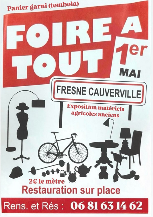 Lire la suite à propos de l’article Foire à tout de Fresne-Cauverville