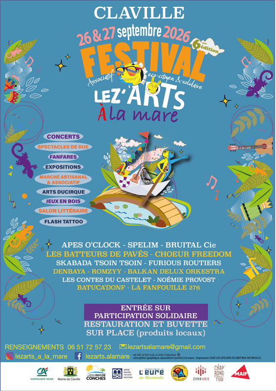 Affiche Festival Lez'Arts à la mare